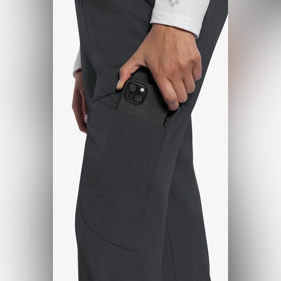 Med Couture Amp Tapered Leg Scrub Pant(MC101) NIP Black Small Reg - Picture 4 of 9